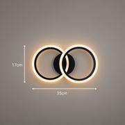LED luster s diaľkovým ovládaním BETTY 27W, 2 kruhy, studené/teplé/neutrálne svetlo, stmievateľné, čierny