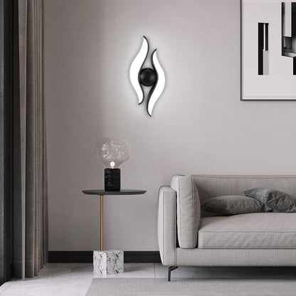 Vonkajšie a vnútorné nástenné LED svietidlo, 4 zdroje x 1W, IP65, ABS, čierne, 3000K