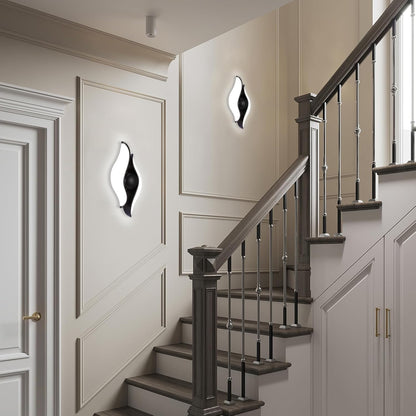 Vonkajšie a vnútorné nástenné LED svietidlo, 4 zdroje x 1W, IP65, ABS, čierne, 3000K