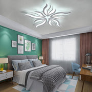 LED luster s diaľkovým ovládaním SAKURA 60W, 5 okvetných lístkov, studené/teplé/neutrálne svetlo, stmievateľné, biela