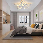 LED luster s diaľkovým ovládaním SAKURA 60W, 5 okvetných lístkov, studené/teplé/neutrálne svetlo, stmievateľné, biela