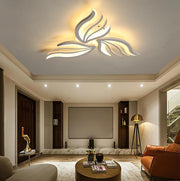 LED luster s diaľkovým ovládaním SAKURA 37W, 3 okvetné lístky, studené/teplé/neutrálne svetlo, stmievateľné, biela