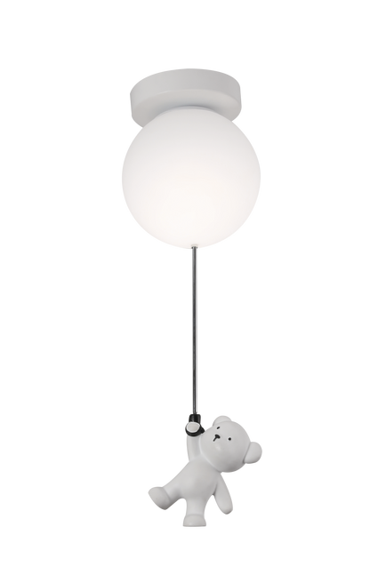 LED luster URSULETI CP210 Globe 15cm, výška 47cm, 1xE27, závesný, kov a akryl