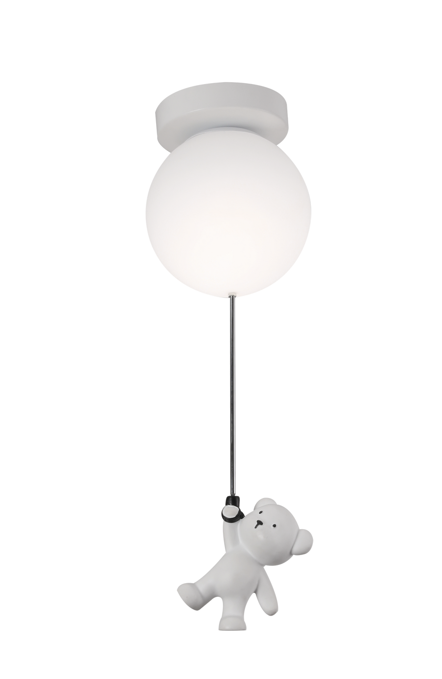 LED luster URSULETI CP210 Globe 15cm, výška 47cm, 1xE27, závesný, kov a akryl