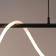 DIVINO LED luster s flexibilnou silikónovou trubicou – 24W, nastaviteľné svetlo, matná čierna