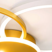 LED luster s diaľkovým ovládaním KILLIAN 80W, 4 kruhy, studené/teplé/neutrálne svetlo, stmievateľné, zlaté