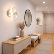 LED luster VERTEX CIRCULA 21W, 2 kruhy, kovové rámy, studené/teplé/neutrálne svetlo, biela