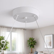 LED luster LT188WH, krištáľ a kov, 40W, stmievateľný, nastaviteľná výška, studené/teplé/neutrálne svetlo, luxusné osvetlenie
