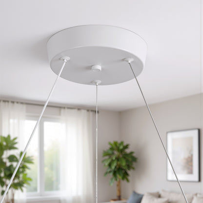 LED luster LT188WH, krištáľ a kov, 40W, stmievateľný, nastaviteľná výška, studené/teplé/neutrálne svetlo, luxusné osvetlenie
