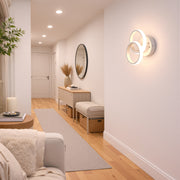 LED luster VERTEX CIRCULA 21W, 2 kruhy, kovové rámy, studené/teplé/neutrálne svetlo, biela