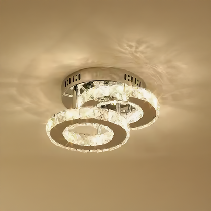 LED LED LED ROYALO RONDRA s kryštálmi, 2 svetelnými zdrojmi, 26W, lesklý chróm