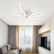 LED luster s diaľkovým ovládaním ZOE, 67W, studené/teplé/neutrálne svetlo, stmievateľné, biela