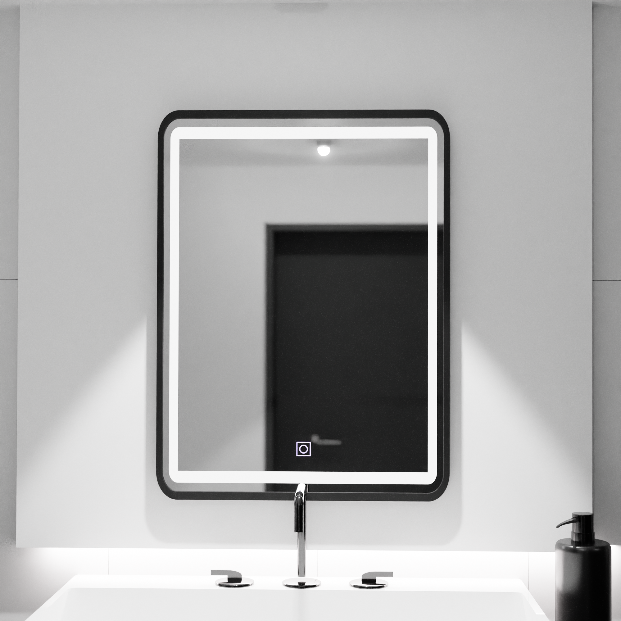 Zrkadlové obdĺžnikové obdĺžniky 60x80cm Ombe Basic Touch