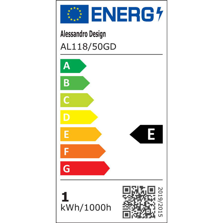Aplikujte LED stenu, 50 cm, 3000K/4000K/6000K, Golden