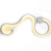 Aplikujte LED Deborah 38W Dekoratívne svetlo/horúce/neutrálne kovové a biele silikón