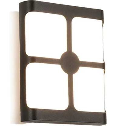 Vonkajšie nástenné LED svietidlo Timeea, 18W, čierne, 3000K