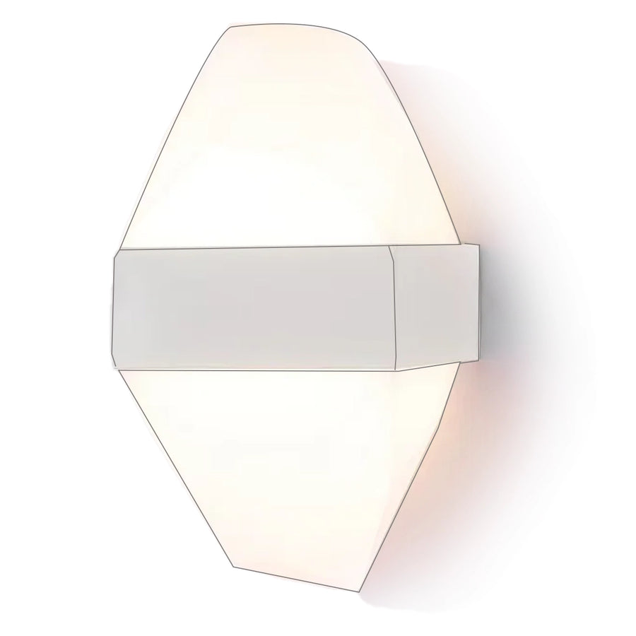 Vonkajšie nástenné LED svietidlo ICEBERG 10W Metal IP65 White
