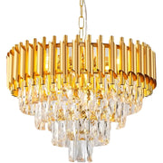 Candelabru Cristal VERSAILLES Eleganza 8x E14, Diametru 50cm, Auriu, Inaltime Reglabila Candelabre Cristal Default Title Alessandro Design