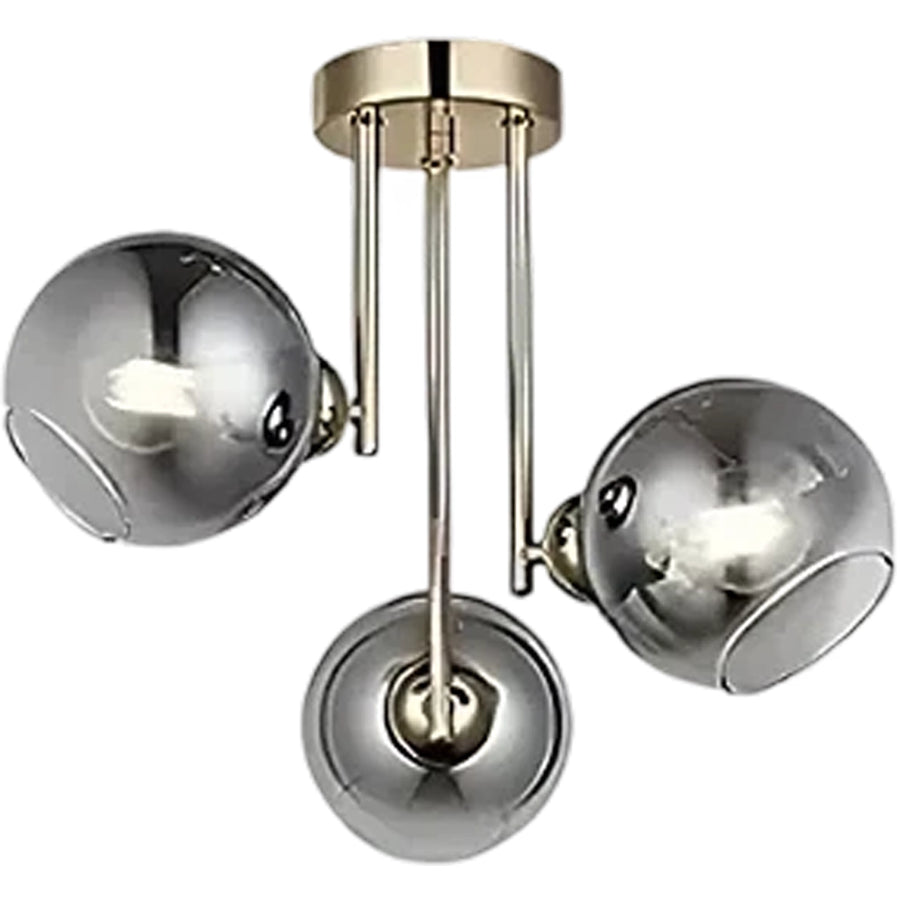 MODUS moderný žiarovkový luster, 3x E27, zlatý, kov