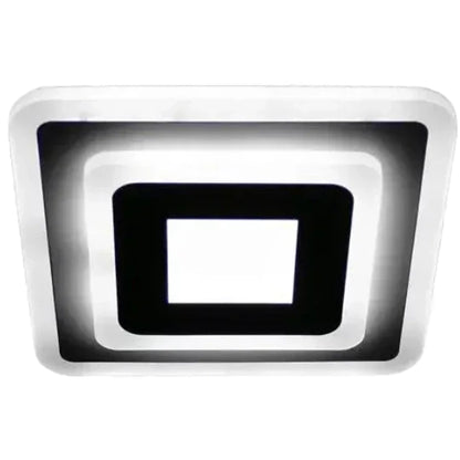 LED luster MORNIKA 14W, Priemer 25cm, štvorcový, Neutrálne svetlo, Biely