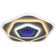 NEXA 3D LED luster 39W, priemer 23cm, studené/teplé/neutrálne svetlo, biela