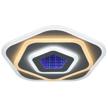 NEXA 3D LED luster 39W, priemer 23cm, studené/teplé/neutrálne svetlo, biela