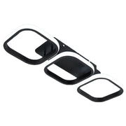 LED luster VERTEX 34W, 3 štvorcové, lineárny, studené/teplé/neutrálne svetlo, čierny