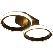 Celio LED luster, 16W, 2 kruhy, studené/teplé/neutrálne svetlo, čierny