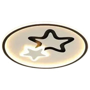 LED luster s diaľkovým ovládaním EMELIANA 57W, hviezda, studené/teplé/neutrálne svetlo, stmievateľné, čierna