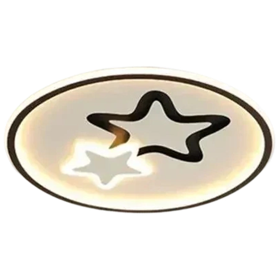 LED luster s diaľkovým ovládaním EMELIANA 57W, hviezda, studené/teplé/neutrálne svetlo, stmievateľné, čierna