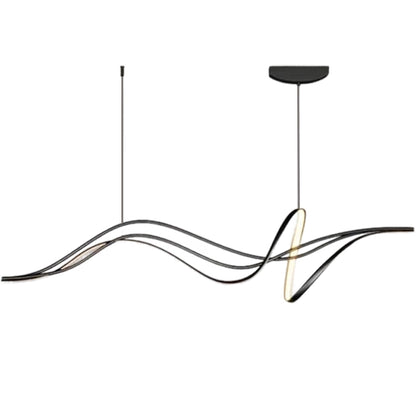 Závesný LED luster s diaľkovým ovládaním LIBRE, 42W, studené/teplé/neutrálne svetlo, stmievateľné, čierne, výškovo nastaviteľné