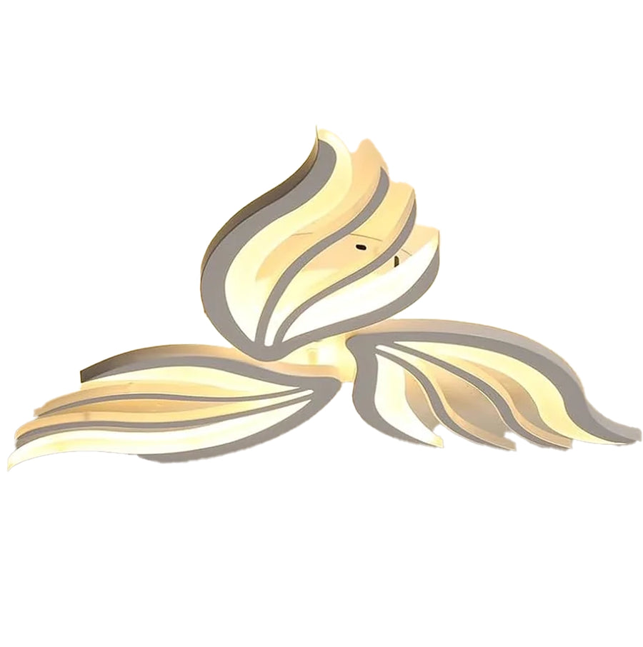 LED luster s diaľkovým ovládaním SAKURA 37W, 3 okvetné lístky, studené/teplé/neutrálne svetlo, stmievateľné, biela