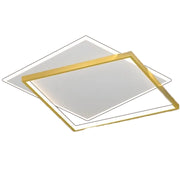 LED luster s diaľkovým ovládaním SOLARA 66W, 2 štvorce, studené/teplé/neutrálne svetlo, stmievateľné, biele zlato