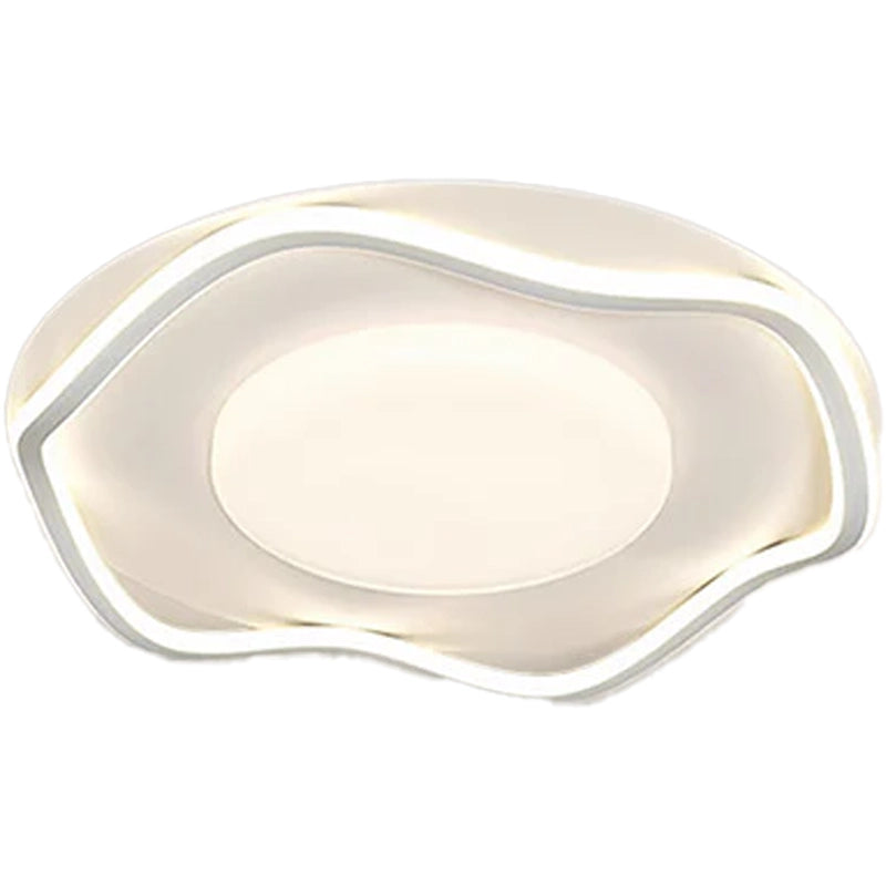 LED luster s diaľkovým ovládaním MODERNO 77W, 2 kruhy, Studené/Teplé/Neutrálne svetlo, Stmievateľné, Biely