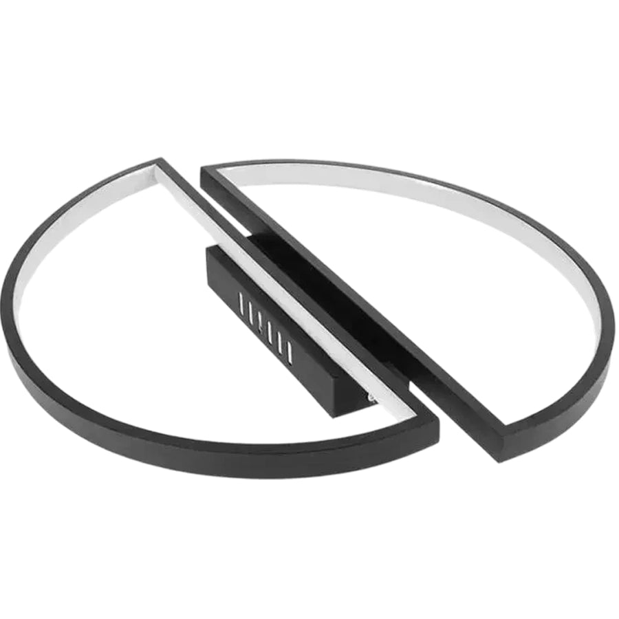 LED luster s diaľkovým ovládaním VECTOR ARCUS 52W, 2 Elements, Studené/Teplé/Neutrálne svetlo, Stmievateľné, Čierny