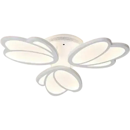 LED luster s diaľkovým ovládaním TULIP 45W, 3 okvetné lístky, studené/teplé/neutrálne svetlo, stmievateľné, biela