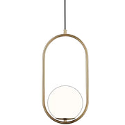 Lustra LOFT Gallery Modern, 1x E27, Alb Auriu, Metal, Inaltime Reglabila Lustre Moderne Default Title Alessandro Design