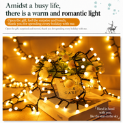 Lineárny vianočný typ inštalácie Mini glóbusy, teplé svetlo, 1000 cm, 300 LED, IP44