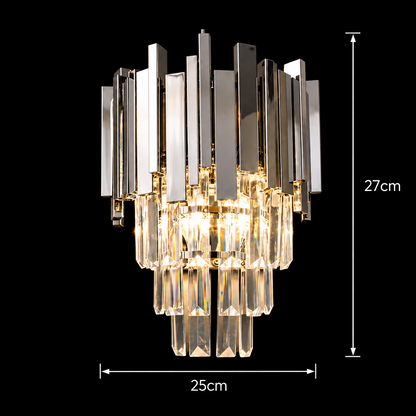 Lustrové svietidlo BLOIS Piccolo Crystal, 2xE14, lesklý chróm