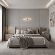 Aplica LED Decorativa FYAN, 19W, 59x14cm, Lumina Calda / Neutra/ Rece, Auriu, Metal si Acril