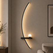 GDANSK dekoratívne nástenné LED svetlo, 20W, 57x20cm, teplé / neutrálne / studené svetlo, čierne, kov a akryl