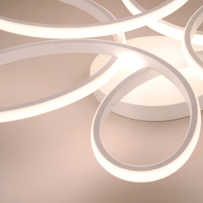 LED luster s diaľkovým ovládaním ELIZA, 63W, studené/teplé/neutrálne svetlo, stmievateľné, biela