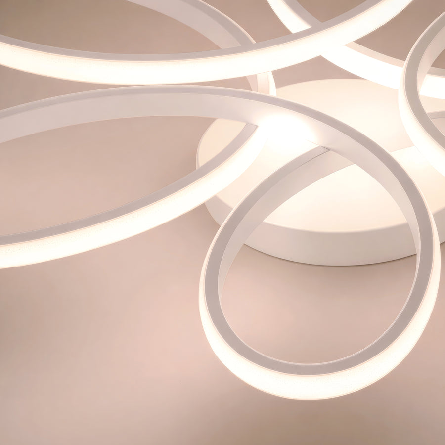 LED luster s diaľkovým ovládaním ELIZA, 63W, studené/teplé/neutrálne svetlo, stmievateľné, biela