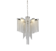 Luster B8000/4CH, 4xE14, Priemer 43 cm, Výška 68 cm, IP20, Strieborný, Žehlička, Hliník, Žiarovky nie sú súčasťou balenia
