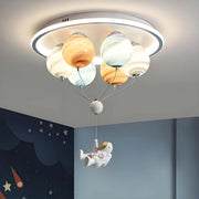 ASTRONAUT LED luster s diaľkovým ovládaním, 51W, studené/teplé/neutrálne svetlo, biela modrá