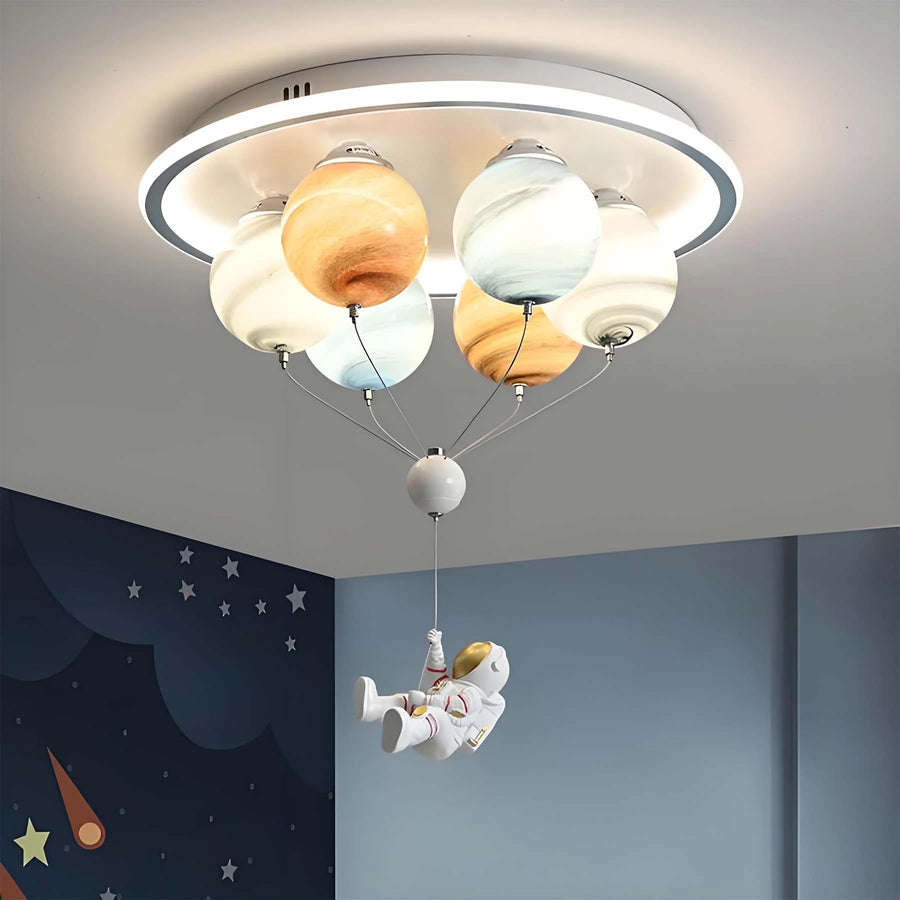 ASTRONAUT LED luster s diaľkovým ovládaním, 51W, studené/teplé/neutrálne svetlo, biela modrá