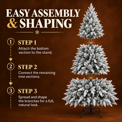 GLEIS Umelá jedľa, 300 cm, 3000 hrotov, kovová podpera, zelená