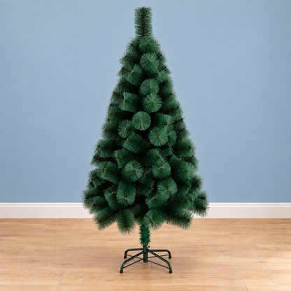 Umelá jedľa MANIITSOQ, 180 cm, 220 hrotov, kovová podpera, zelená