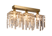 Krištáľový luster CC180/3GD, 3xE14, 35*6*9, IP20, zlato, krištáľ, železo, žiarovky nie sú súčasťou balenia