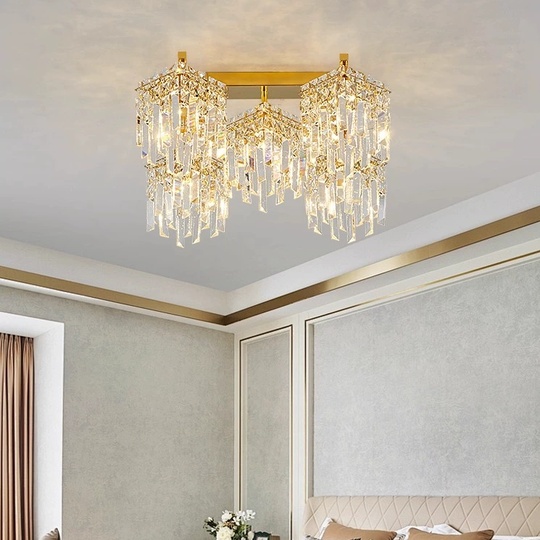 Imperia Cristal Candelabra, 5xE14, 45x45x31,5, zlato, krištáľ, kov Cristal Candelabra Predvolený názov Alessandro Design